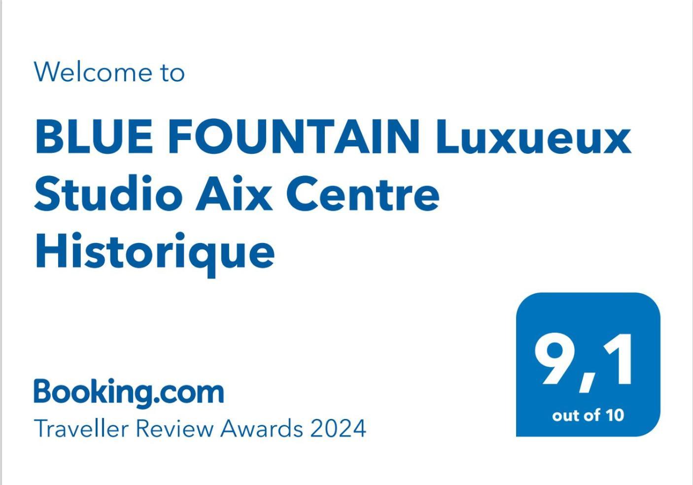 Blue Fountain Luxueux Studio Aix Centre Historique -Wifi-Smart Tv- Aix-en-Provence Dış mekan fotoğraf
